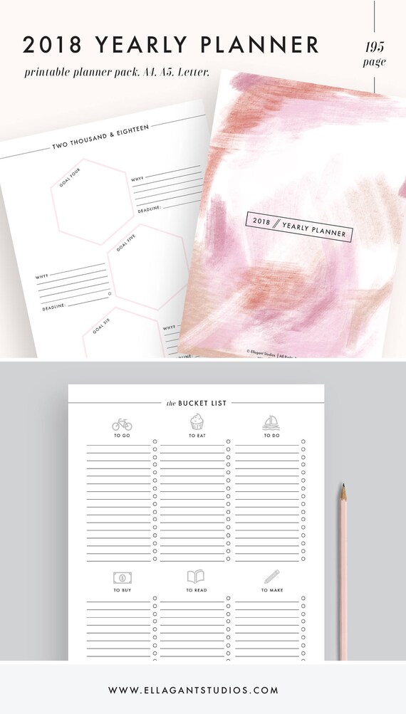 2018 planner printable planner 2018 planner academic academic planner printable