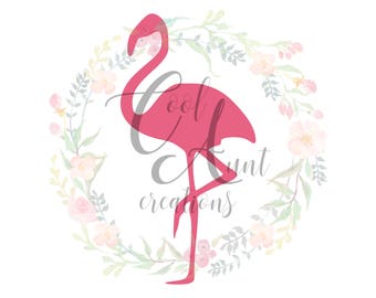 Download Flamingo SVG cut file-Cricut or Silhouette-eps and dxf