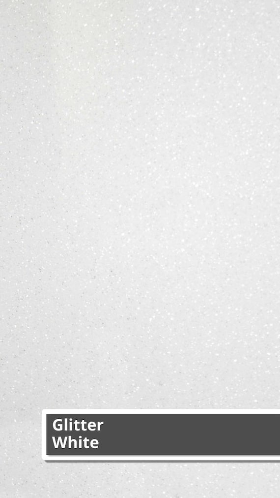 White Siser Glitter HTV White Glitter HTV Heat Transfer