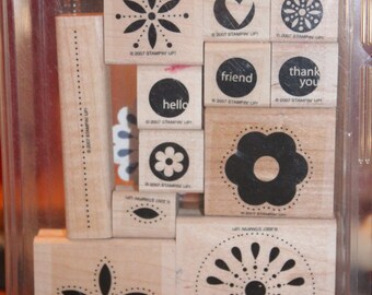 Stampin' Up! Retired In the Spotlight wood mounted