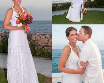 LACE or MESH SKIRT add-on for the infinity dress, Free-Style Dress, convertible dress, lace bridesmaid, lace wedding dress, chiffon dress
