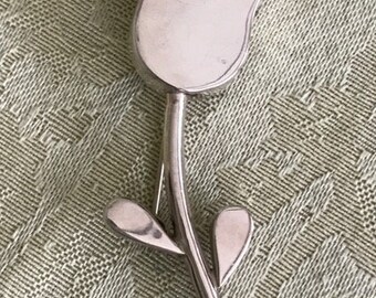 Sterling Silver Tulip Pin