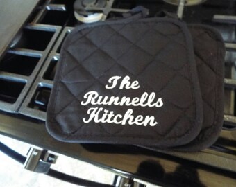 Personalized Pot Holder Set