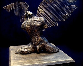 Body of an Angel. Clay and Wire Torso -COMMISSION- Clay Sculpture by Fae Factory Visionary Artist Dr Franky Dolan (Made To Order Commission)