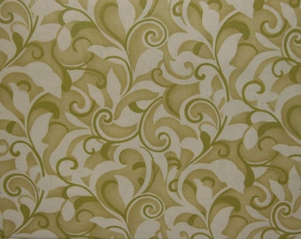 Moda Hunky Dory Vines Fabric in Groovy Green