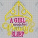 A Girl needs her Beauty sleep-Emboridery Quote-Machine Embroidery Designs - INSTANT DOWNLOAD