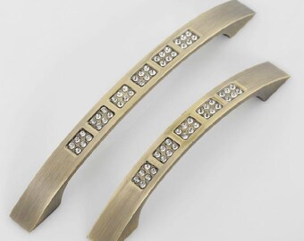 96 128 mm Vintage Stil Schrank Griffe für Möbel Knäufe