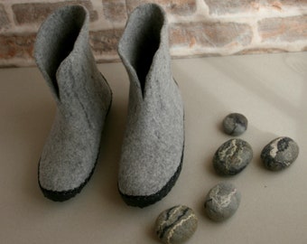Unisex adult shoes-boots Christmas gift Felt high boots home slipper valenki wool shoes natural foot wear flat slippers