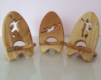 Phone/tablet stand for soccer lovers