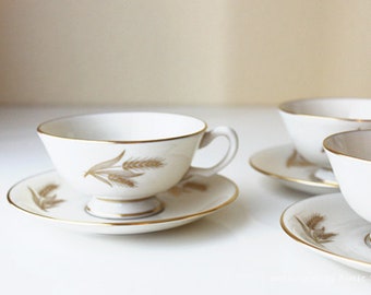 Lenox Harvest Teacups Set of 3
