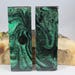 2 Pcs Black and Green Composite Knife Scales (53)