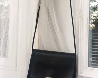 90's / vintage / nine west black crossbody / handbag.