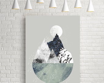 Art print, abstract art print, Nordic art, modern wall art, wall art, Scandinavian art, large art, wall art prints, gallery wall art giclee