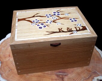 Wedding Keepsake Box - Cherry Blossom
