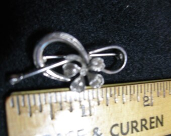 Sterling Horseshoe and Riding Crop Brooch(708)
