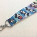 Blue Mickey Mouse ID Lanyard with a Lobster Claw Clasp