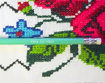VIVA la VIDA / Long Live Life / Frida Kahlo, latinx inspiration pencils