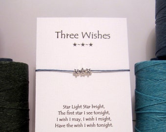 Three Wishes Silver Wish Bracelet