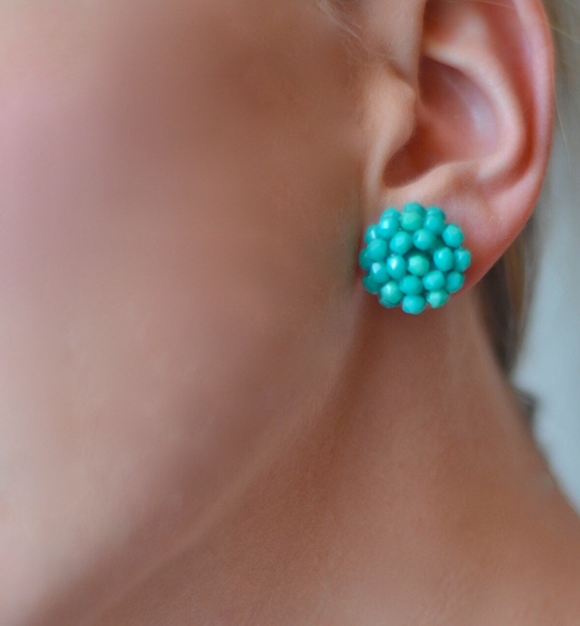 Turquoise Studs turquoise earrings turquoise stud earrings