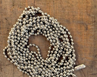 Silver ball chain necklace- DIY JEWELRY