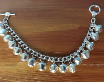 Christmas bracelet, jingle bracelet, bell bracelet, party bracelet, festive jewellery, gypsy bracelet, festival jewellery, boho bracelet