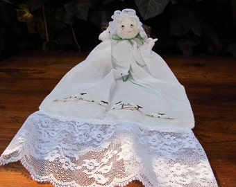 Vintage Hankie Doll - Hanky Doll - Folk Art Hankie Doll