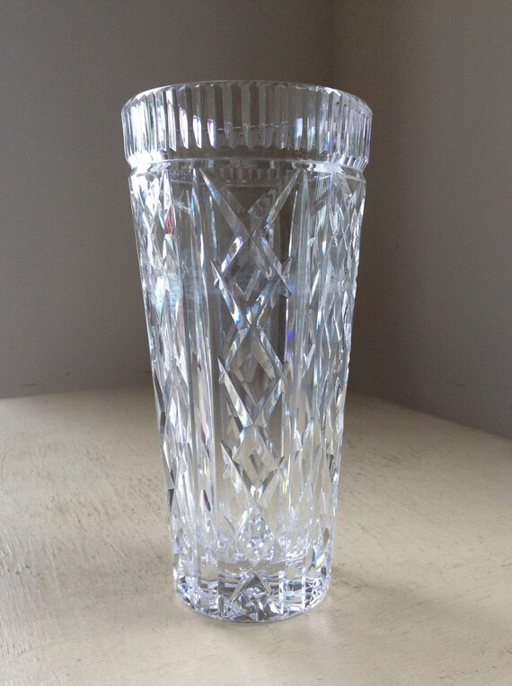 Vintage Waterford Crystal Cut Glass Vase