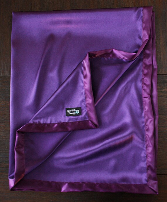 Satin blanket Silk blanket Purple Blanket Purple Satin