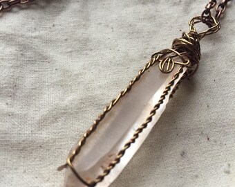 Tangerine Quartz Necklace