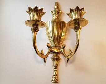Vintage Brass Wall Sconce Vintage Brass Candle Holder