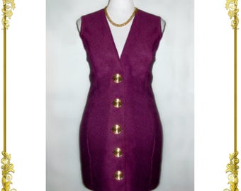 Sleeveless and Collarless Blazer Dress ( Dress Coat)