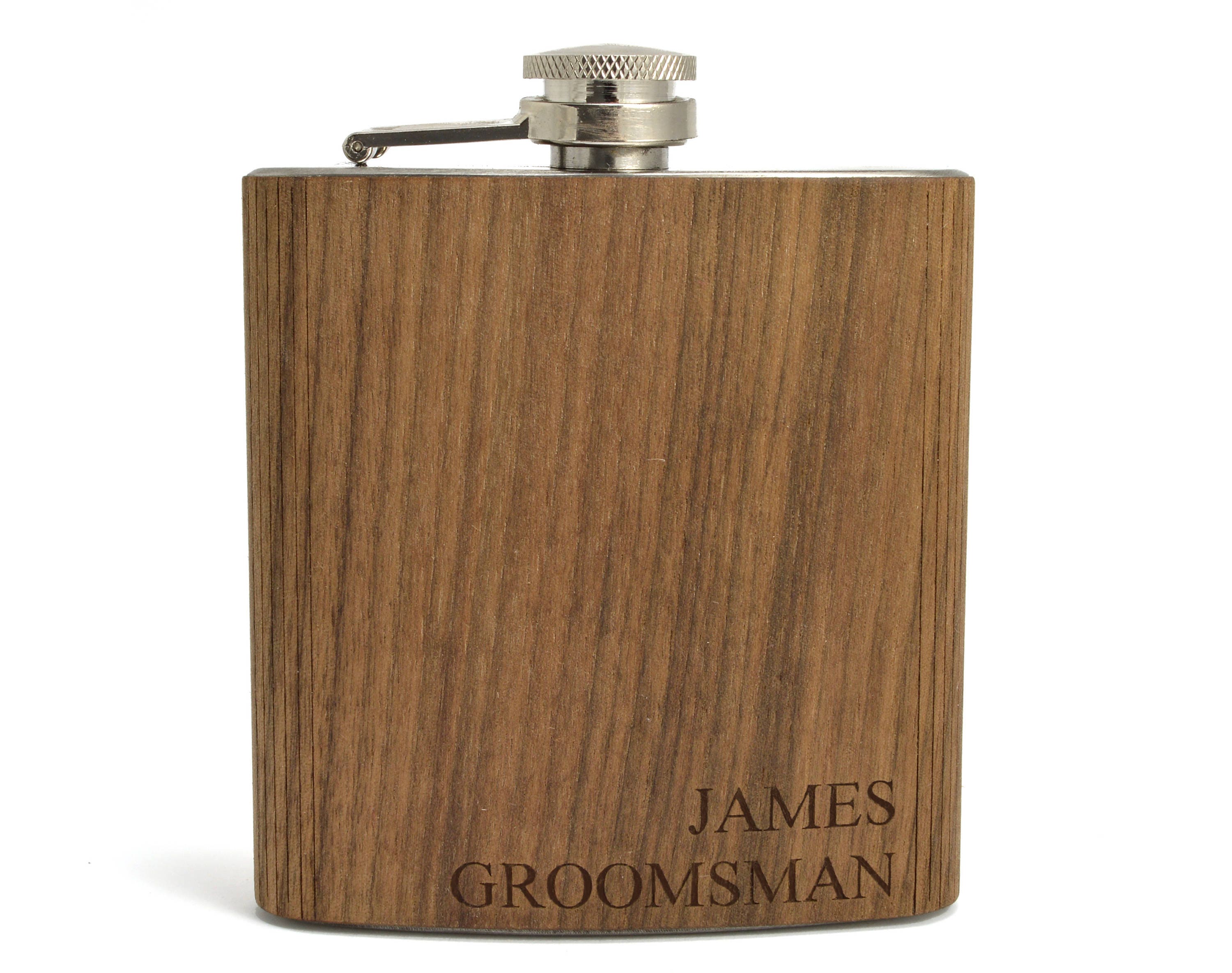 Custom Wood Flasks Wood Groomsmen Flasks Bulk Custom Logo