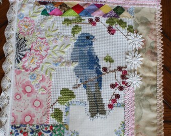 Textile Art Collage