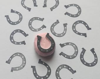 Horseshoe rubber stamp, Horseshoe stamp, horse shoe stamp, horse diy stamp, horse tracks stamp, horse stamp, rubber stamp, horse foot stamp