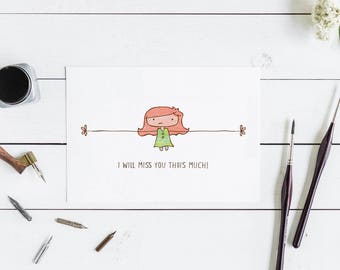 Greeting Cards Farewell Card for Coworker Goodbye Card Farewell Gift Printable Card Personalized Card Goodbye Gift Best Friend Gift