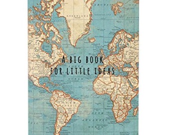 Vintage Map Pocket Travel Notebook