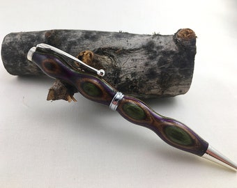 Handmade Wood Pen Dark Forest