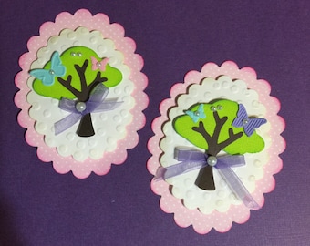 Scrapbooking Embellishments Stampin Up Tree Builder Pink Tag