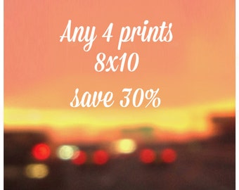 SALE - Any four 8x10 Prints - 30% off