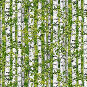 Birch tree fabric | Etsy