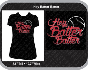 Hey Batter Batter Baseball or softball SVG Cutter Design INSTANT DOWNLOAD