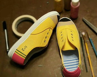 No. 2 Pencil Shoes - New! Dixon Ticonderoga Style - Fun and Unique Gift For Students & Teachers! Perfect for heading back to school!