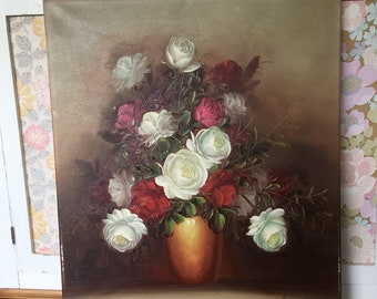 Pretty Floral Oil Painting on canvas