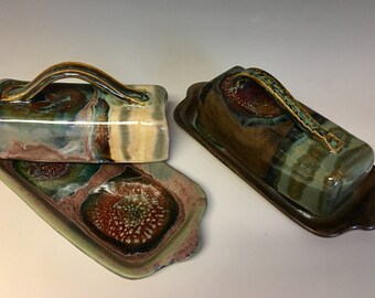 Handmade Ceramic covered butter dish