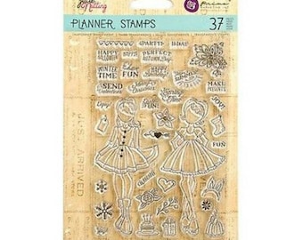 Julie Nutting 37 pc. Clear Stamp Set ~Holiday Bliss~ Scrapbooking, Crafting, Journaling, Mixed Media