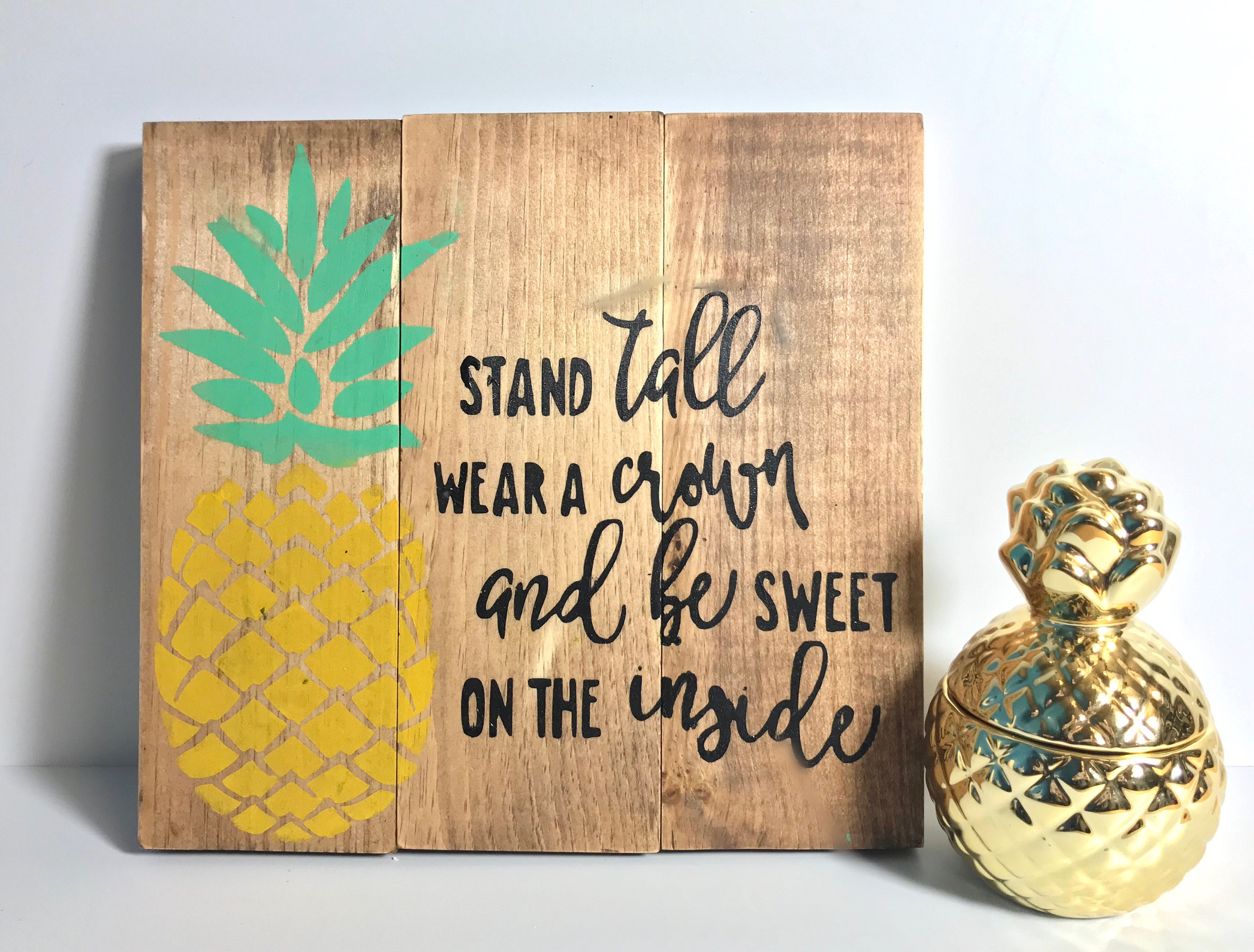 Pineapple Sign Wall Art Be A Stand Tall Zoom