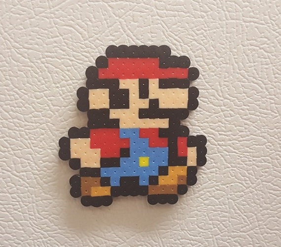 Mario Perler bead art pixel art Mario bead sprite 8 bit