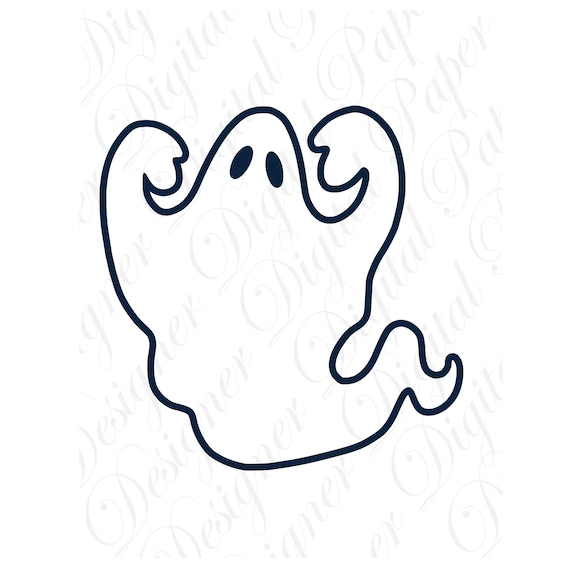 Ghost SVG and Studio 3 Cut File Cutouts Files Logo Stencil