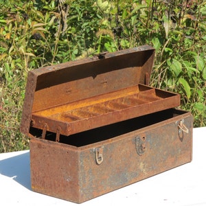 Rusty Crusty Old Metal Toolbox
