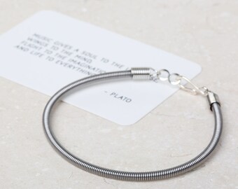 Recycled Guitar String Bracelet